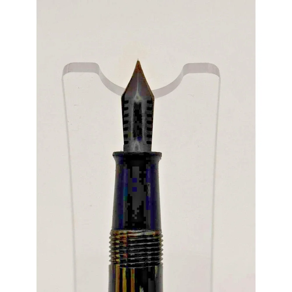 Vintage Sheaffer 350 Striated Fountain Pen No 3 Nib 14kt Vac Fill As Is USA